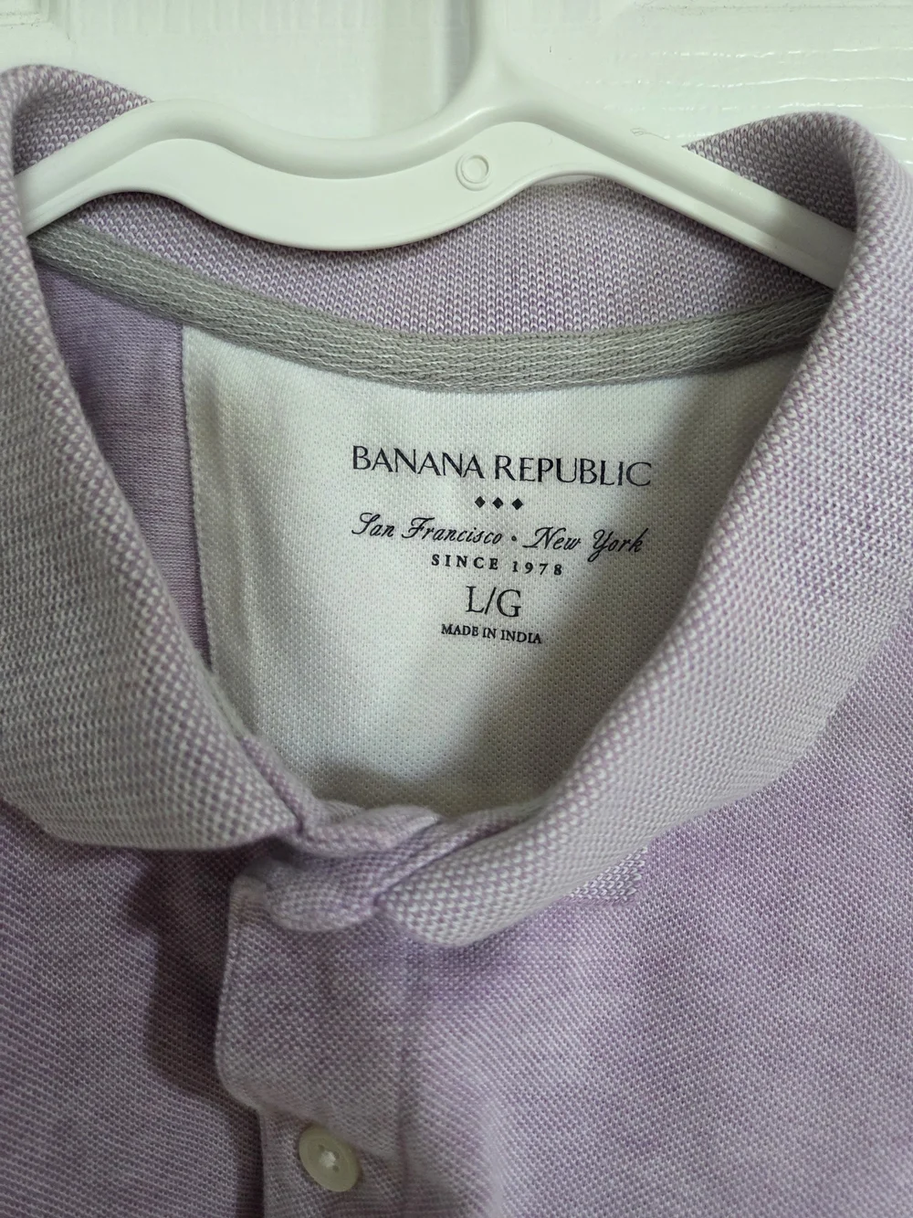 Banana Republic Men’s Lilac Polo Shirt